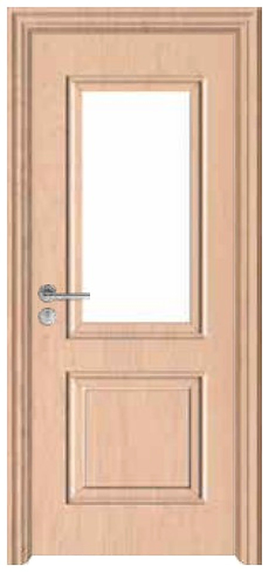 WPC Interior Door FDI-9019 — Single-Lite Glass Door, Natural Oak WPC Interior Door FDI-9019 — Single-Lite Glass Door, Natural Oak