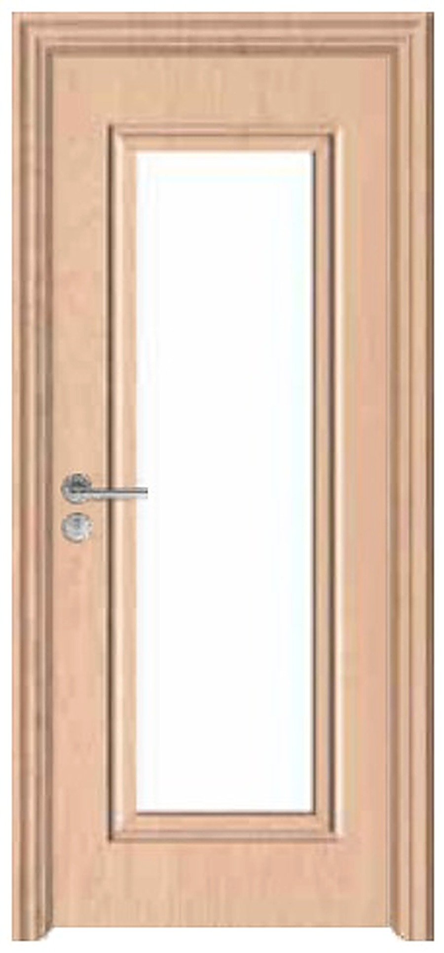 WPC Interior Door FDI-9027 — Full-Lite Glass Door, Honey Oak WPC Interior Door FDI-9027 — Full-Lite Glass Door, Honey Oak