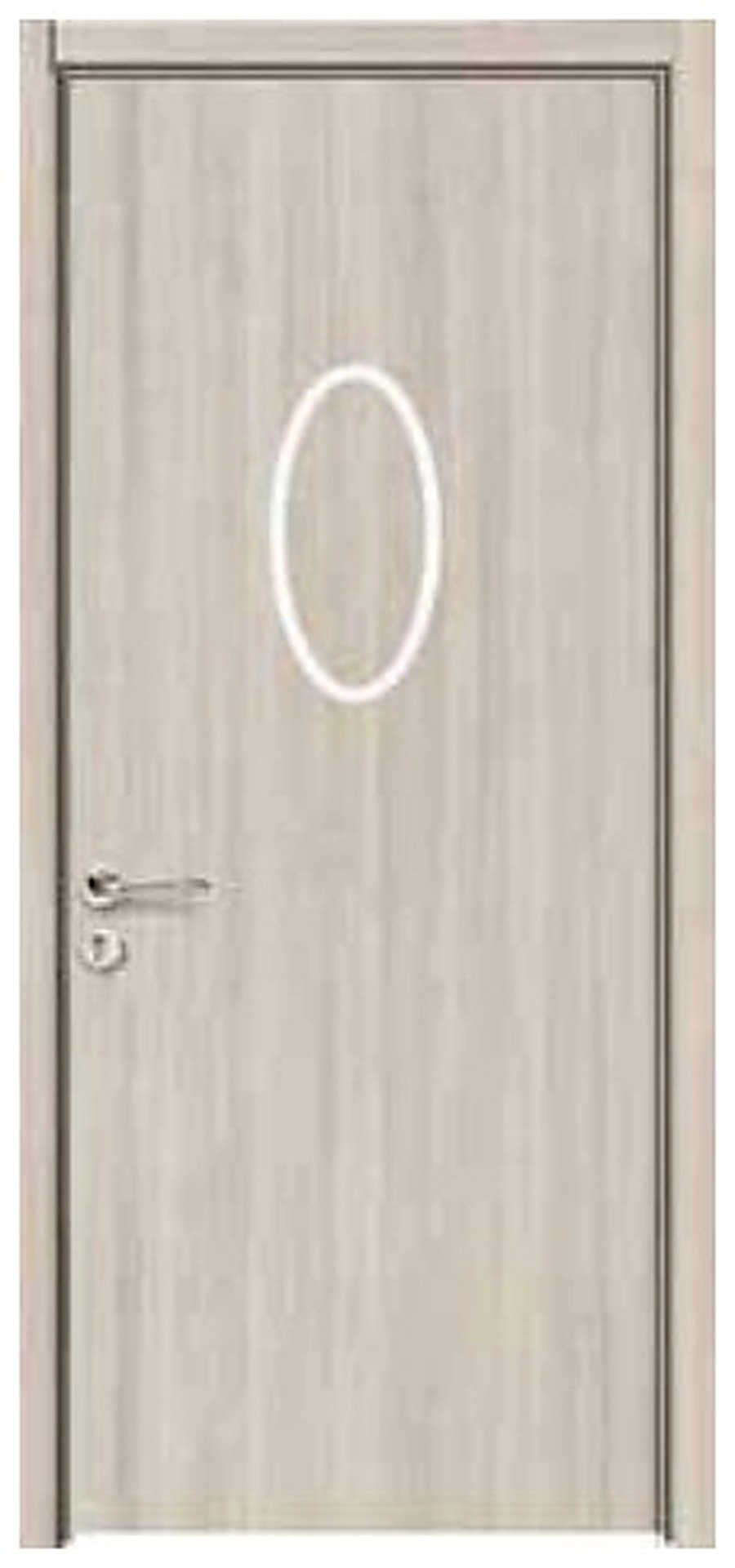 WPC Interior Door FDI-9111 — Oval Outline Panel, Sandstone Oak WPC Interior Door FDI-9111 — Oval Outline Panel, Sandstone Oak