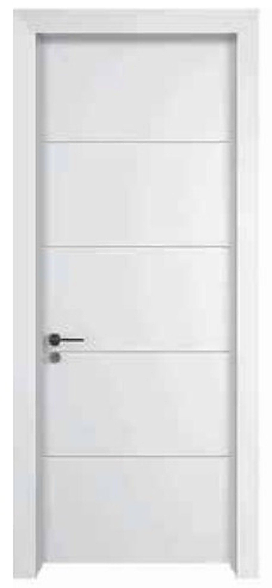 WPC Interior Door FDI-9510 — Horizontal Line Painted Door, Pure White WPC Interior Door FDI-9510 — Horizontal Line Painted Door, Pure White