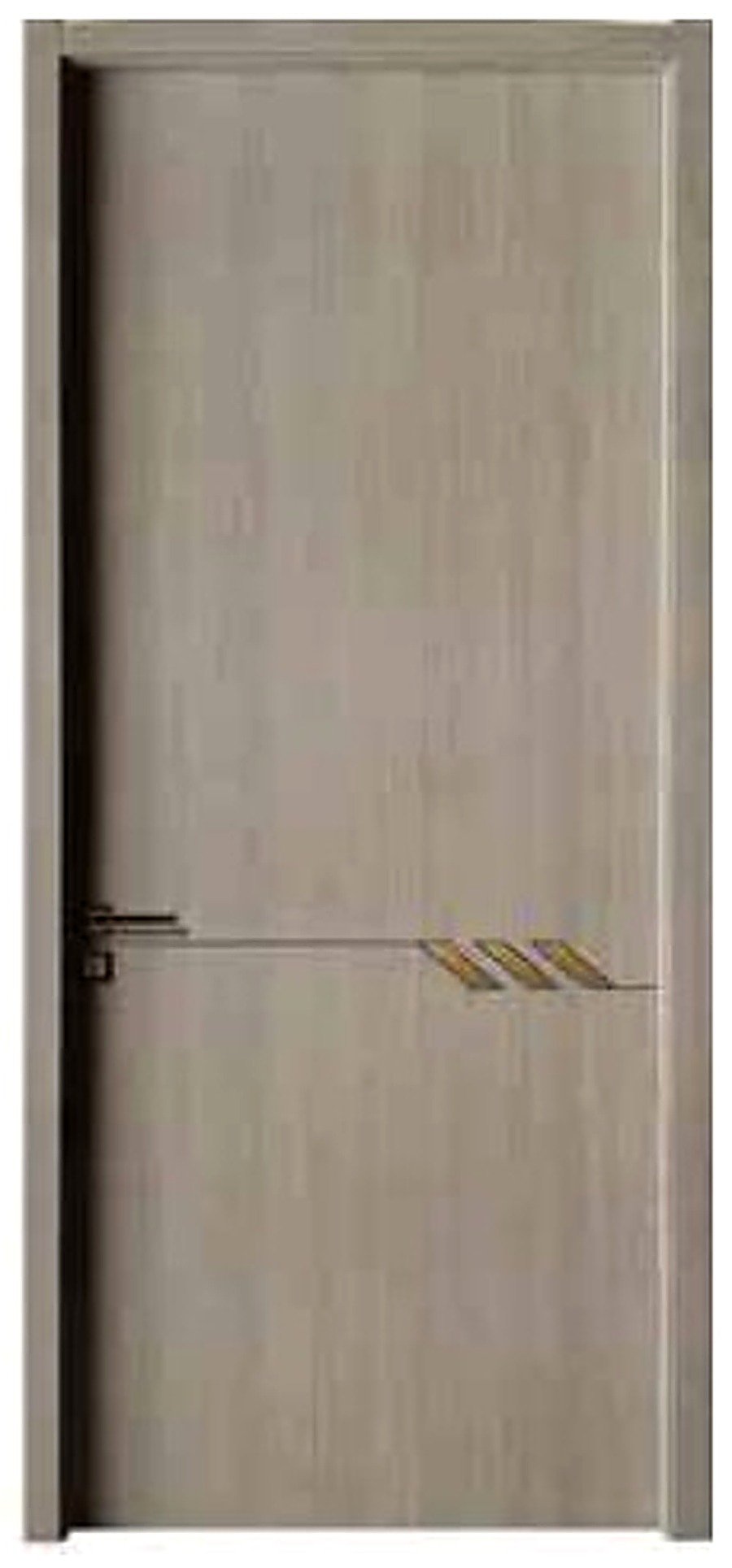 WPC Interior Door FDI-9614 — Chevron Accent Panel, Silver Grey WPC Interior Door FDI-9614 — Chevron Accent Panel, Silver Grey
