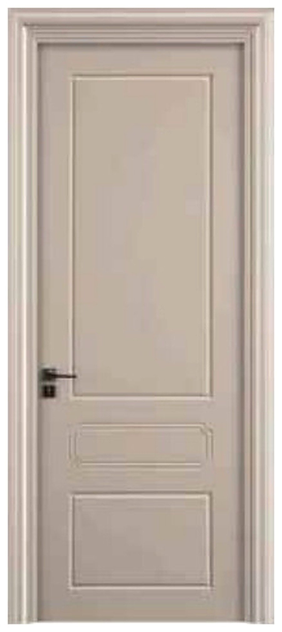 WPC Interior Door FDI-M014 — Classic Raised Two-Panel, Warm Beige WPC Interior Door FDI-M014 — Classic Raised Two-Panel, Warm Beige